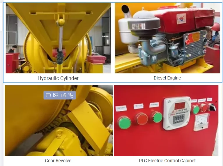 Free Shipping Cheapest 350L 500L 750L Diesel Engine Self Loading Concrete Mixer