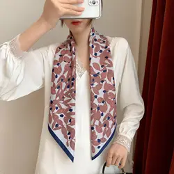 90*90 см Шарф из искусственного шелка с цифровым принтом