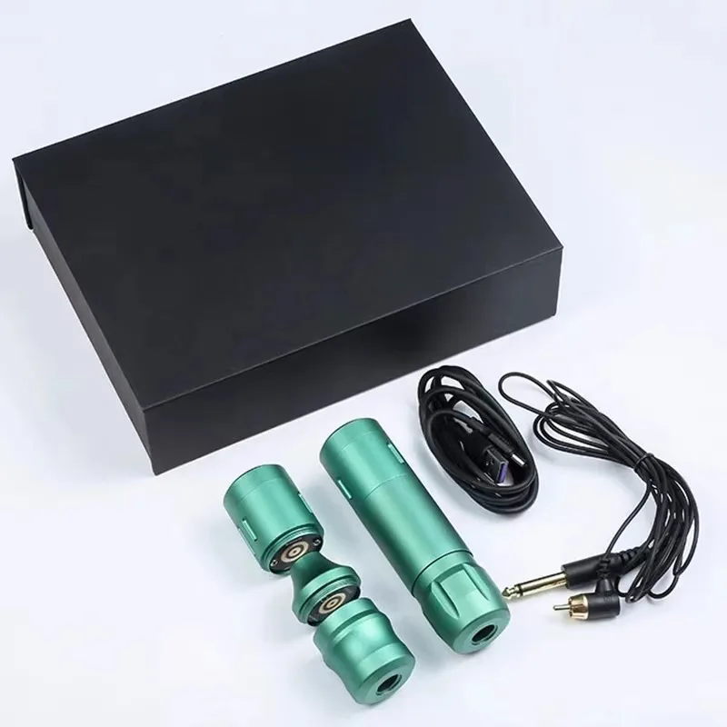Newest 2000mAh Lithium Battery Wireless Charging Tattoo Pen Set Tattoo Integrated Rotary Machine