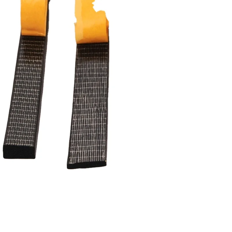 Black EPDM Foam Sponge Electrical Cabinet Door Rubber Seal Strip