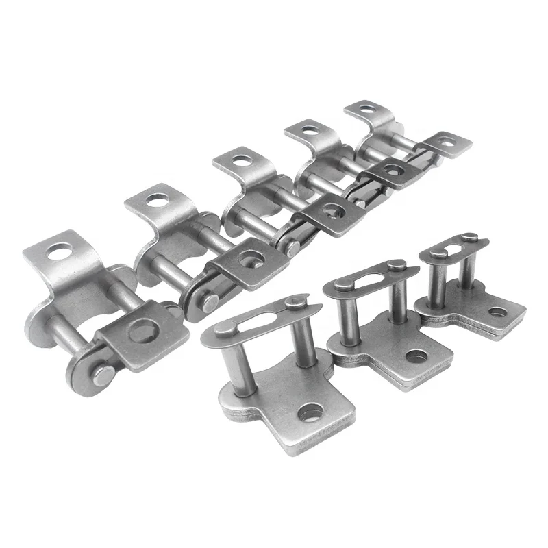 All-Steel Mechanical Transmission Chain Link Buckle Accessories Single Hole With Bending Plate heavy steel chain