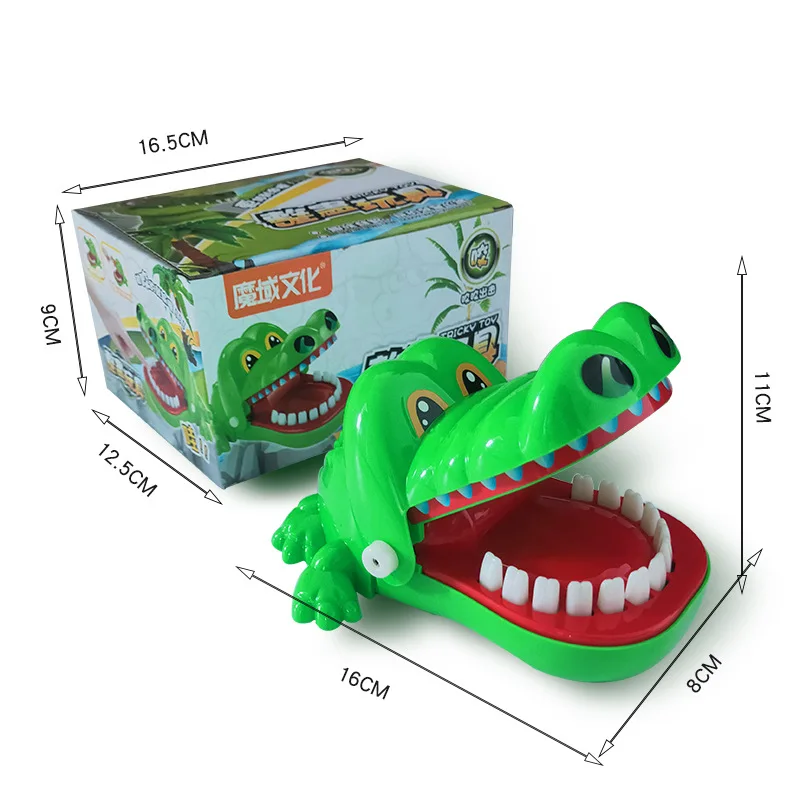 HLC497 Hot Selling Biting Finger Crocodile Fidget Toys Desktop Gaming Biting Finger Tricky Kids Toys Funny Crocodile Bite Toy