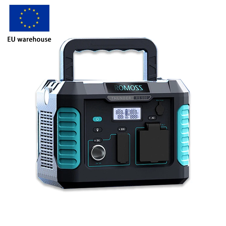 EU warehouse portable power station 500W solar power station support wireless chargering