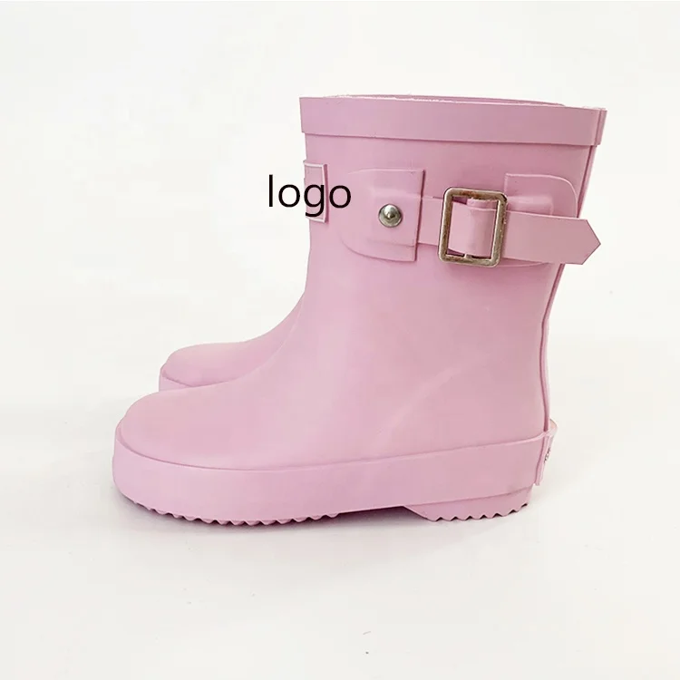 Waterproof Rubber Rain Boots, PVC Gum Boots Wholesale for Kids Children Custom logo Wellies