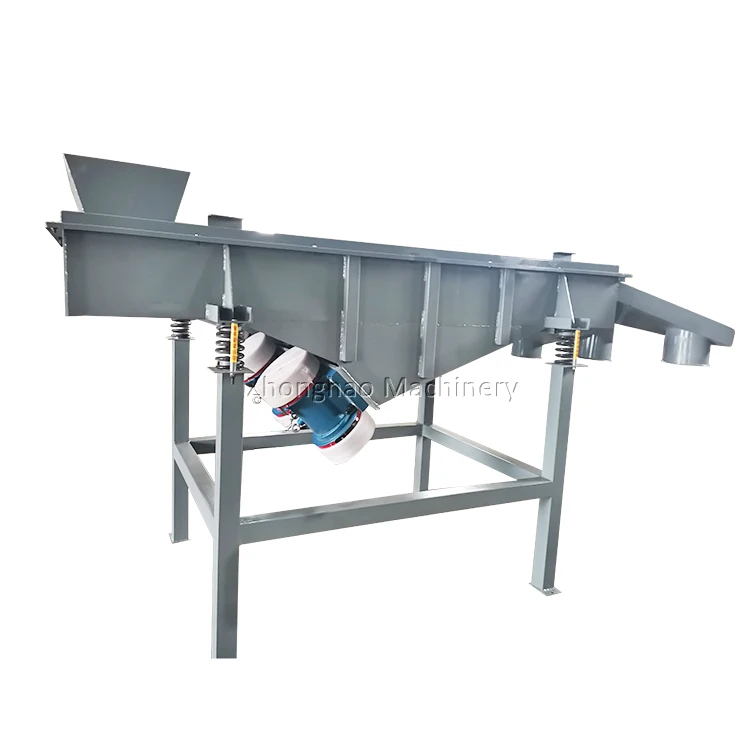 2 layers sand vibrating sifter square linear vibrating screen sieve for aggregate
