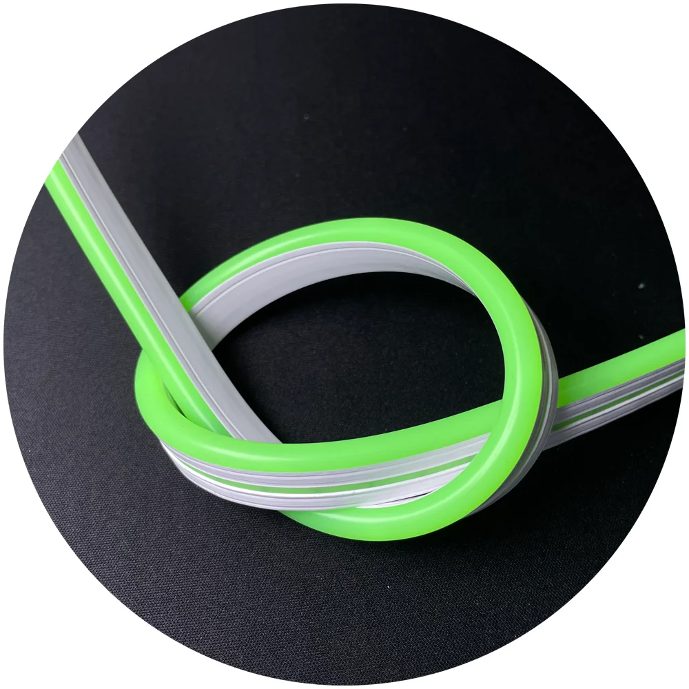 6x12mm 8x16mm 10x18mm pure silicone cuttable waterproof IP67 5m roll 50m marrs green 6x12mm led neon flex 12v for neon signage