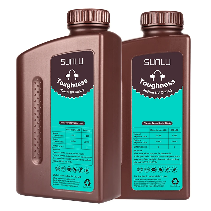 SUNLU resin photopolymer photosensitive resin 405nm 0.5kg 1kg white hight toughness resin