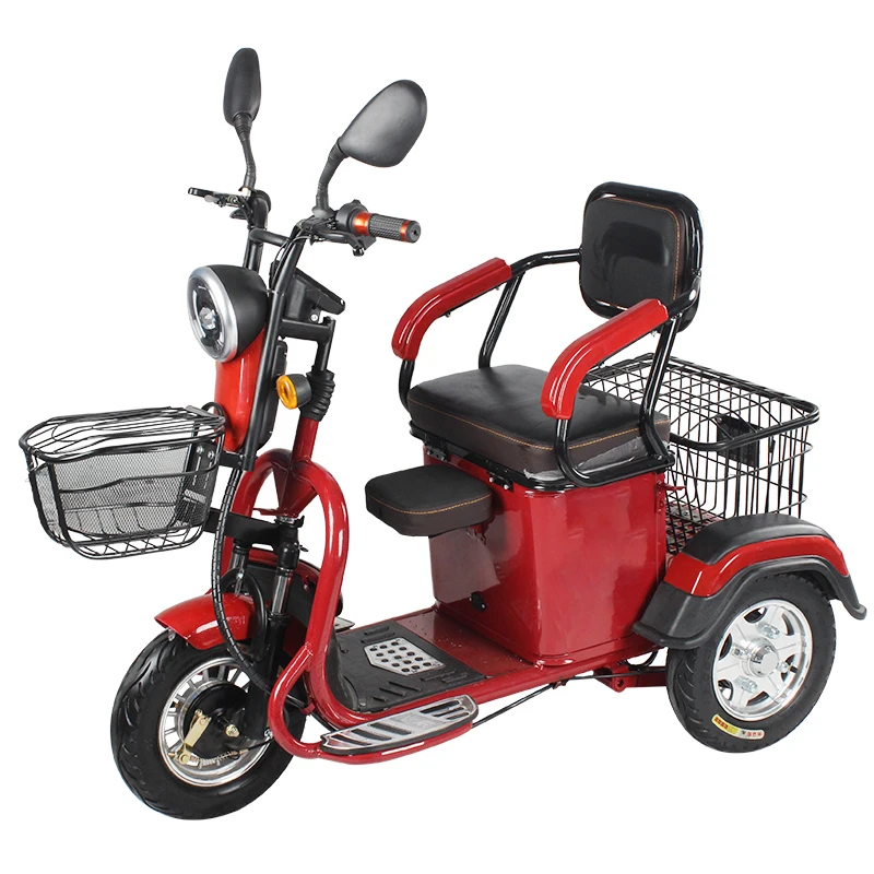 Завод новый электрический трицикл TRUCYCLE 800 Вт открытый Электрический трехколесный велосипед для пожилых людей