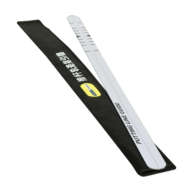 Aluminum Alloy Golf Putting Guide Ruler Alignment Training Aid For Putting Green Indoor & Outdoor Golf Putting Trainer