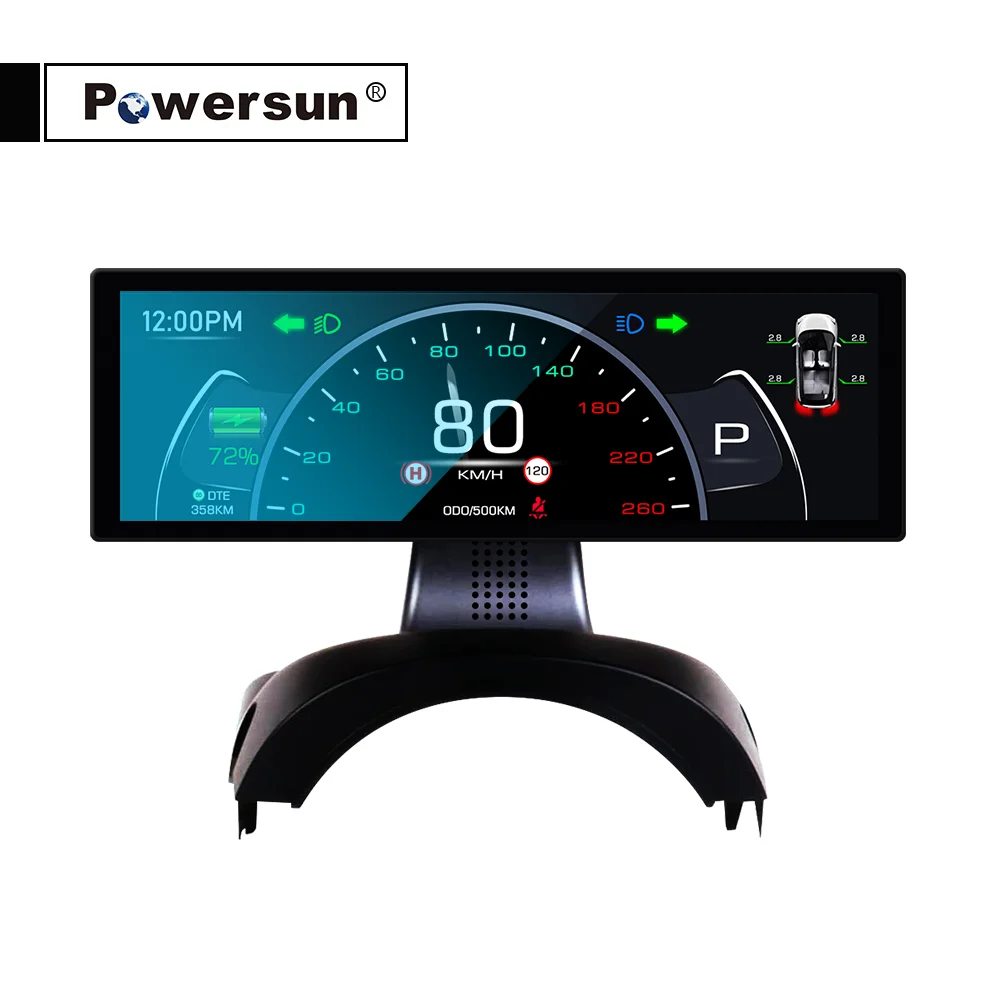 Car Virtual Instrument Dashboard Display GPS Navigation carplay Third Generation For Tesla Model 3 Y Digital Cluster LCD Android