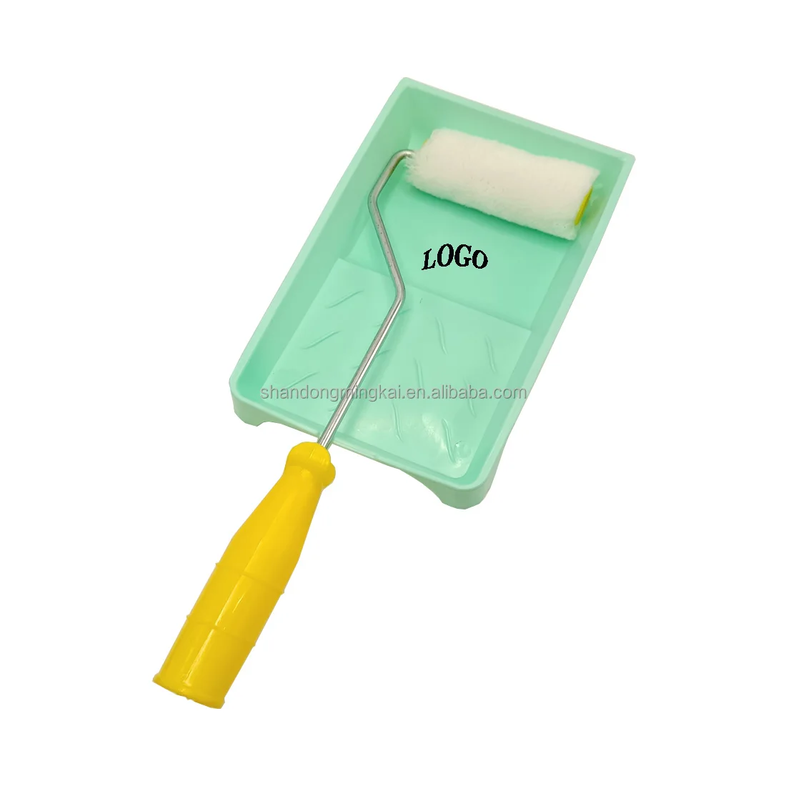 High Quality Cheap Stable Green Color Plastic Oil Paint Tray Durable Recyclable MINI Roller Plastic Painting Brush Tray
