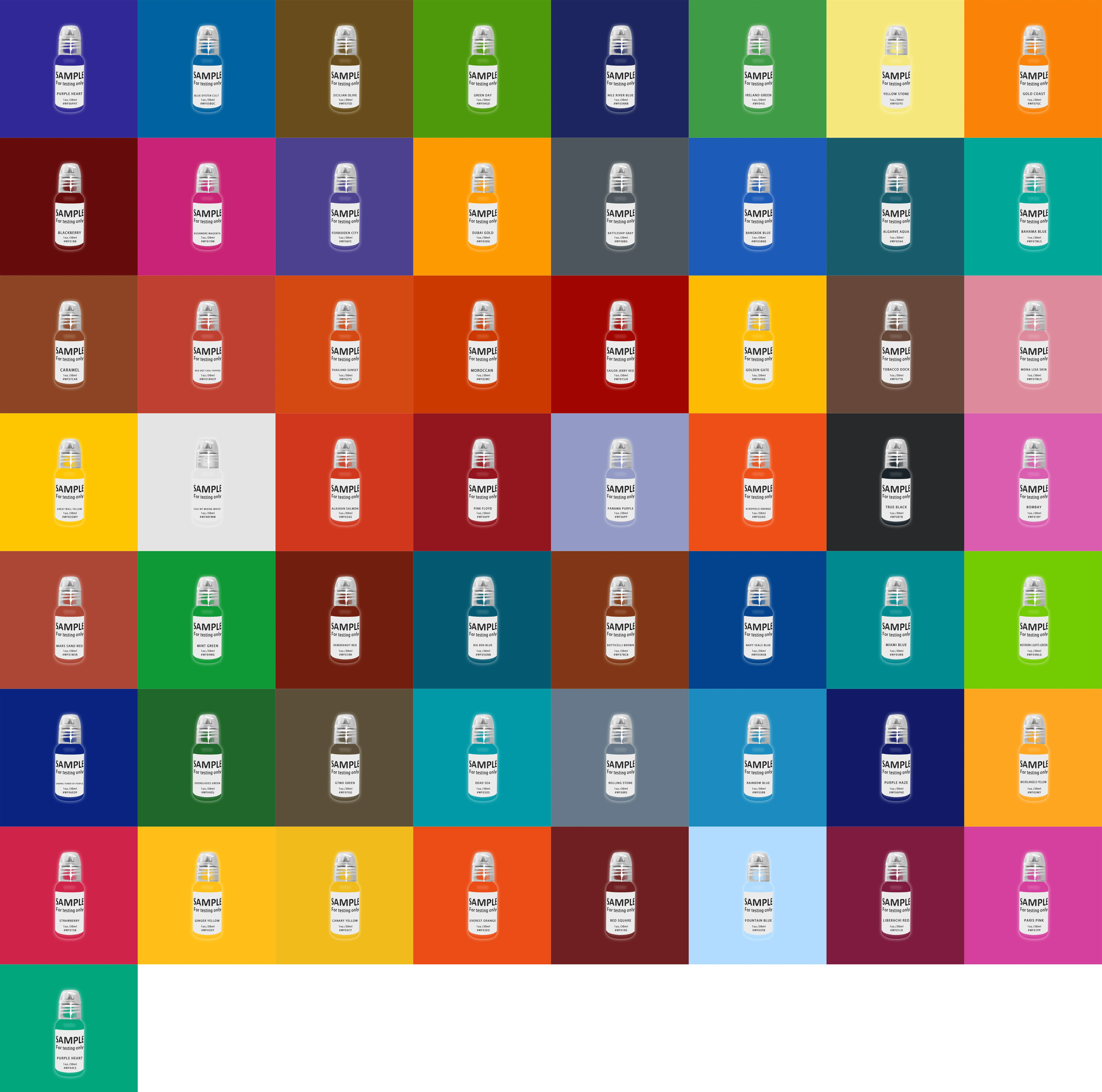 Pigments 57 Basic Colors Permanent Makeup Professional Ink Tattoo Kit Triple Black Original Tattoo Ink