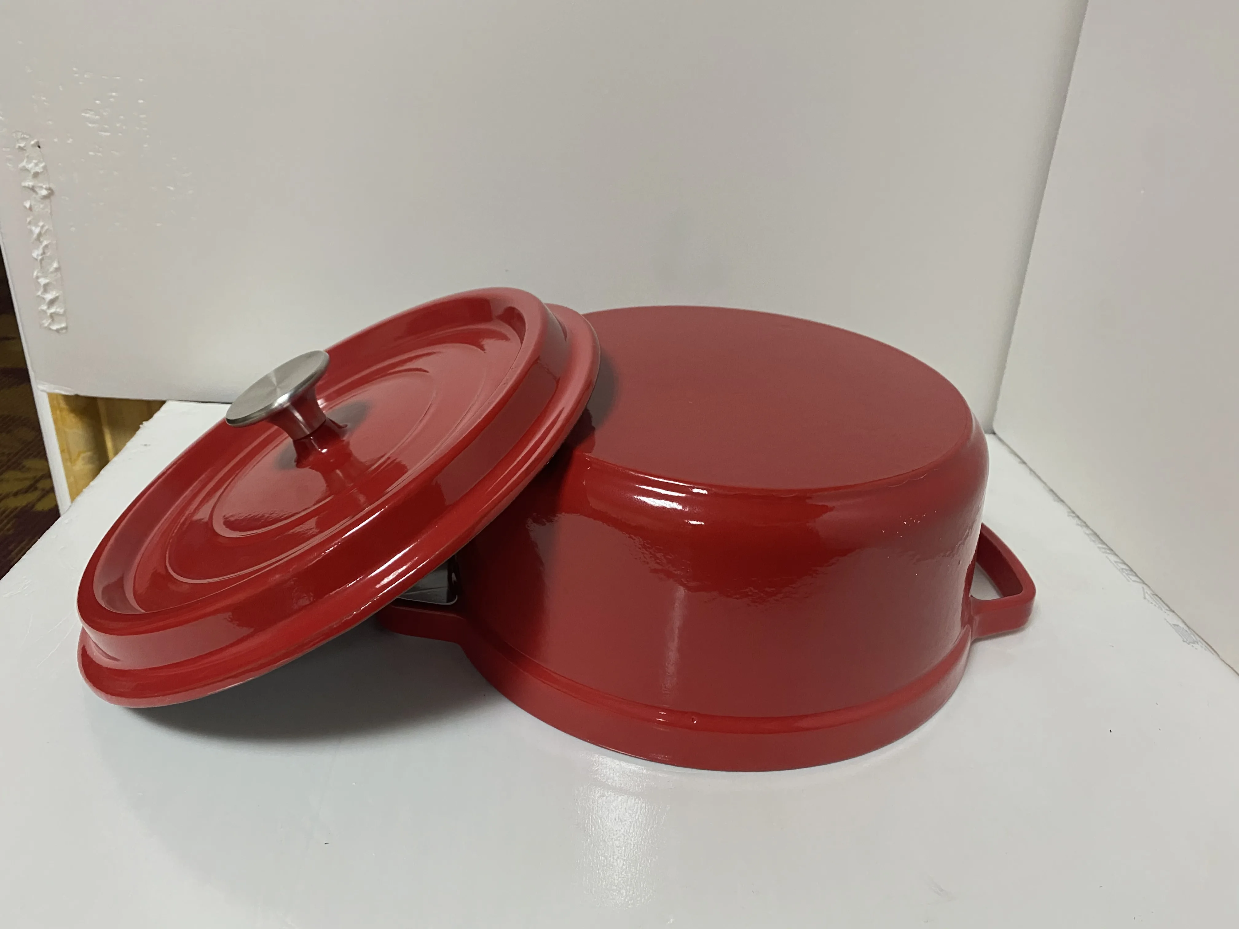 Cast Iron Round Casserole, Enamel Cast Iron Dutch Oven Pots With Lid