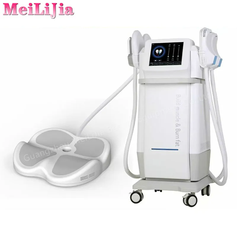 Новинка 2021, устройство для скульптурирования сжигания жира, контурирования мышц, формирования мышц, тренажер для тренировки мышц EMS RF NEO, пять ручек, устройство EMS