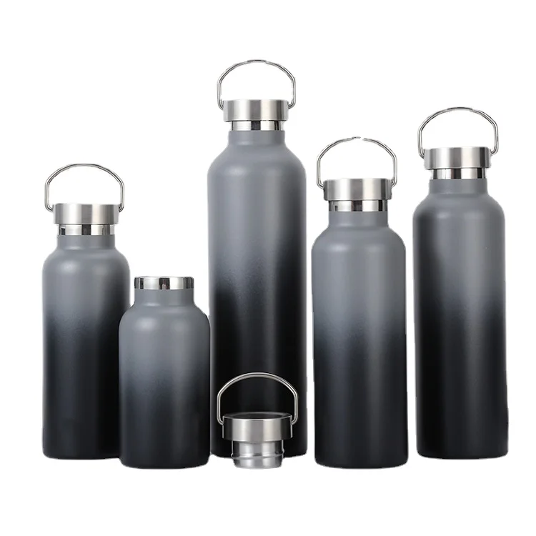 Double Wall Vacuum Flasks Insulated Stainless Steel Sports Water Bottle Drink Thermoses for Hiking and Camping in Travel