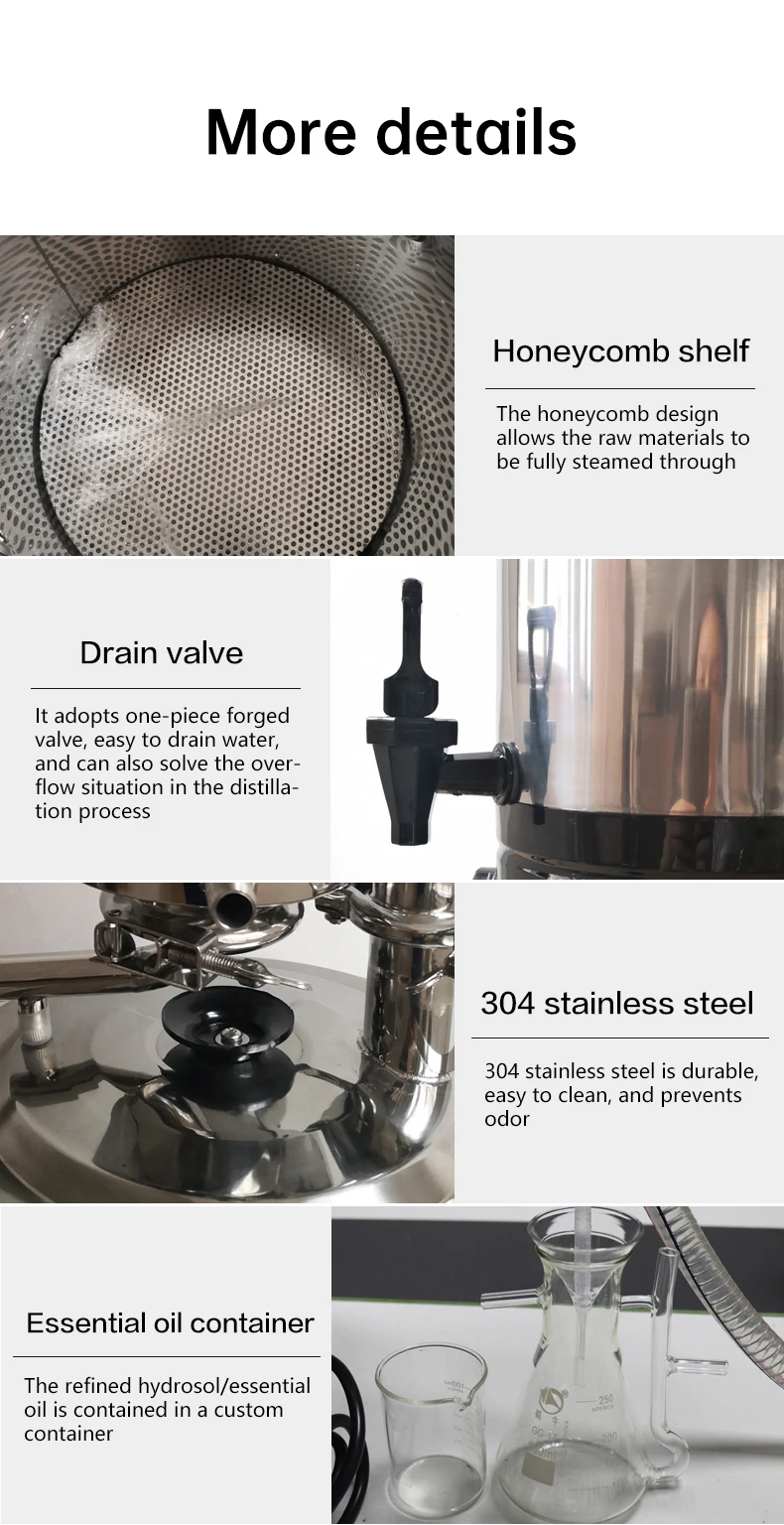 newest home lab use steam distillation extraction essential oil extractor machine kit for extracting essential oil distiller