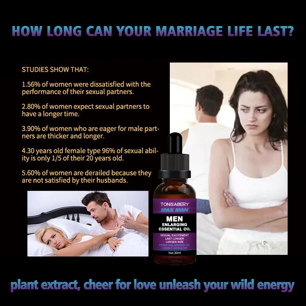 Big Dick Men Penis Thickening Growth Oil XXXL Liquid Cock Erection Men Penis Increasing Massage Oils