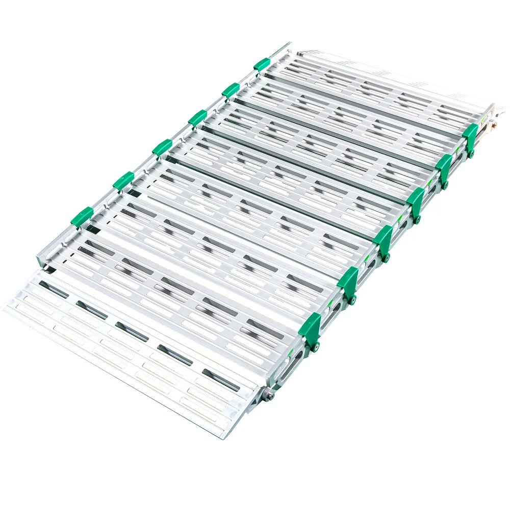 Telescopic portable anti-skid wheelchair walk ramp access for cadeirante