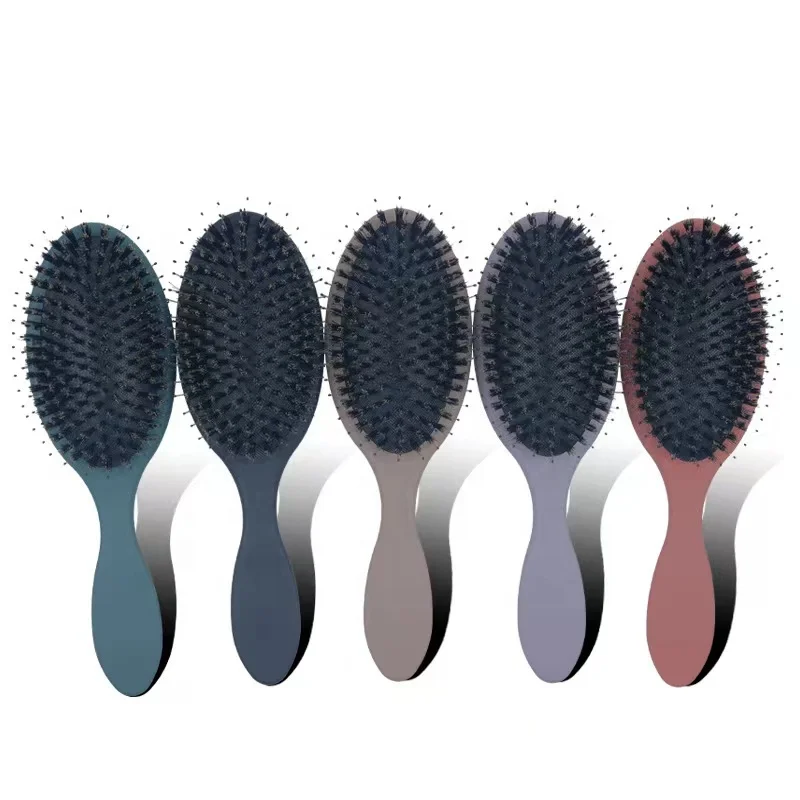 Amazon Hot sale Salon Air Cushion Scalp Massage Combs Boar Bristle Hair Straighten brush Custom Extension Cushion Hair Brush