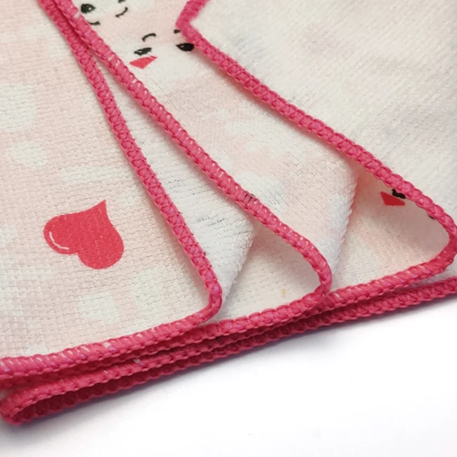 100% Polyester Sublimation Print Kitchen Cleaning Cloth Printed Kitchen Towel