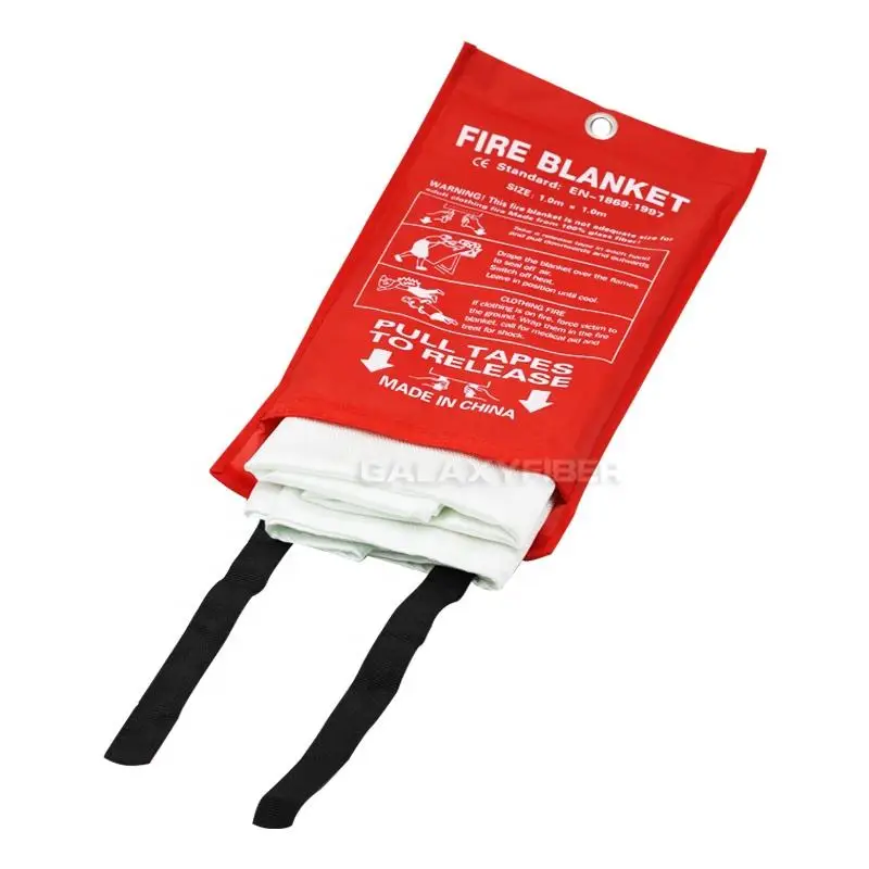Manufacturer Sale Household High-Temperature Resistant Fire Blanket Glassfiber Fireproof Cloth Multi Size Outdoor Flame Blanket