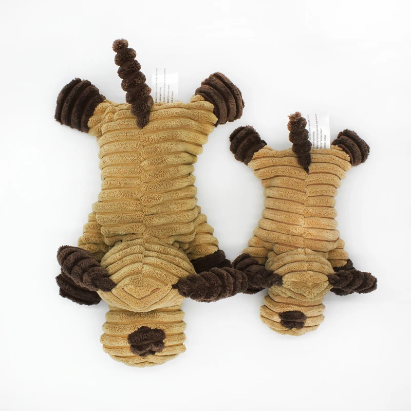 Hot sale wholesale dog non-stuffed plush toy chew toy plush dog toy