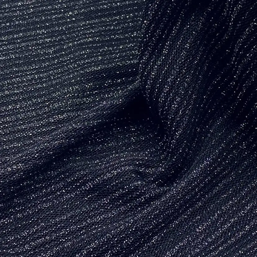 2023Hot sale nylon and spandex shiny stretch fabric power mesh fabric for transparent mesh shiny sexy T-shirt