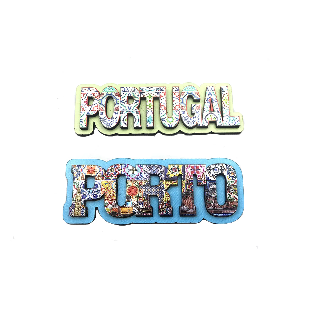 customized  fridge magnet letter souvenir tourism making machine  3d world city double layers MDF business gift fridge magnet
