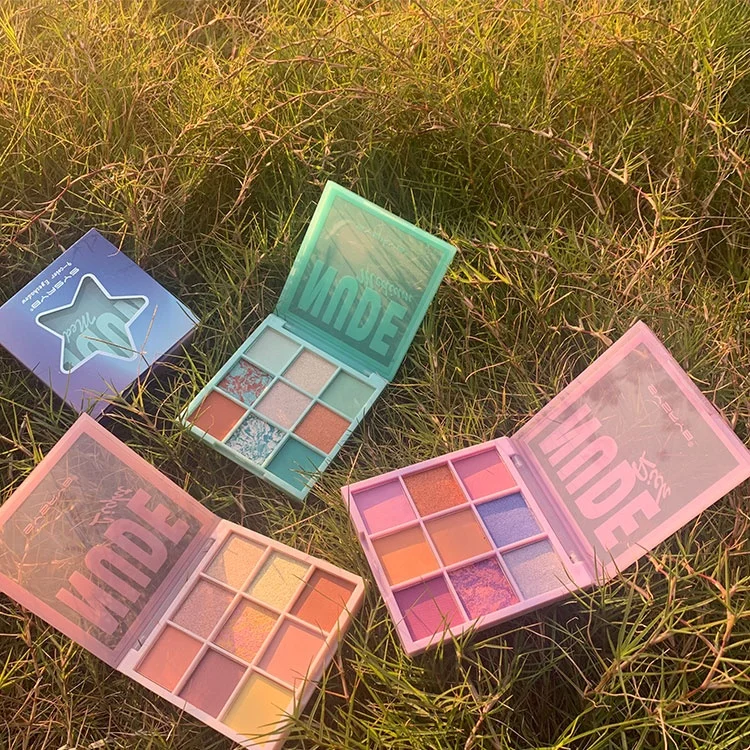 Private brand wholesale customized Eye Shadow Palette high pigment summer color palette 9-color cardboard eye shadow oem/odm Eye