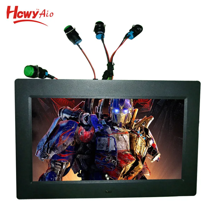 Embedded Supermarket 7 inch Display Digital Signage Advertising Player From CF/SD Card LCD Advertising Player With Puss Button