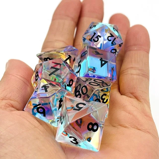  Набор костей под заказ для ролевых игр многогранный набор dnd драгоценный