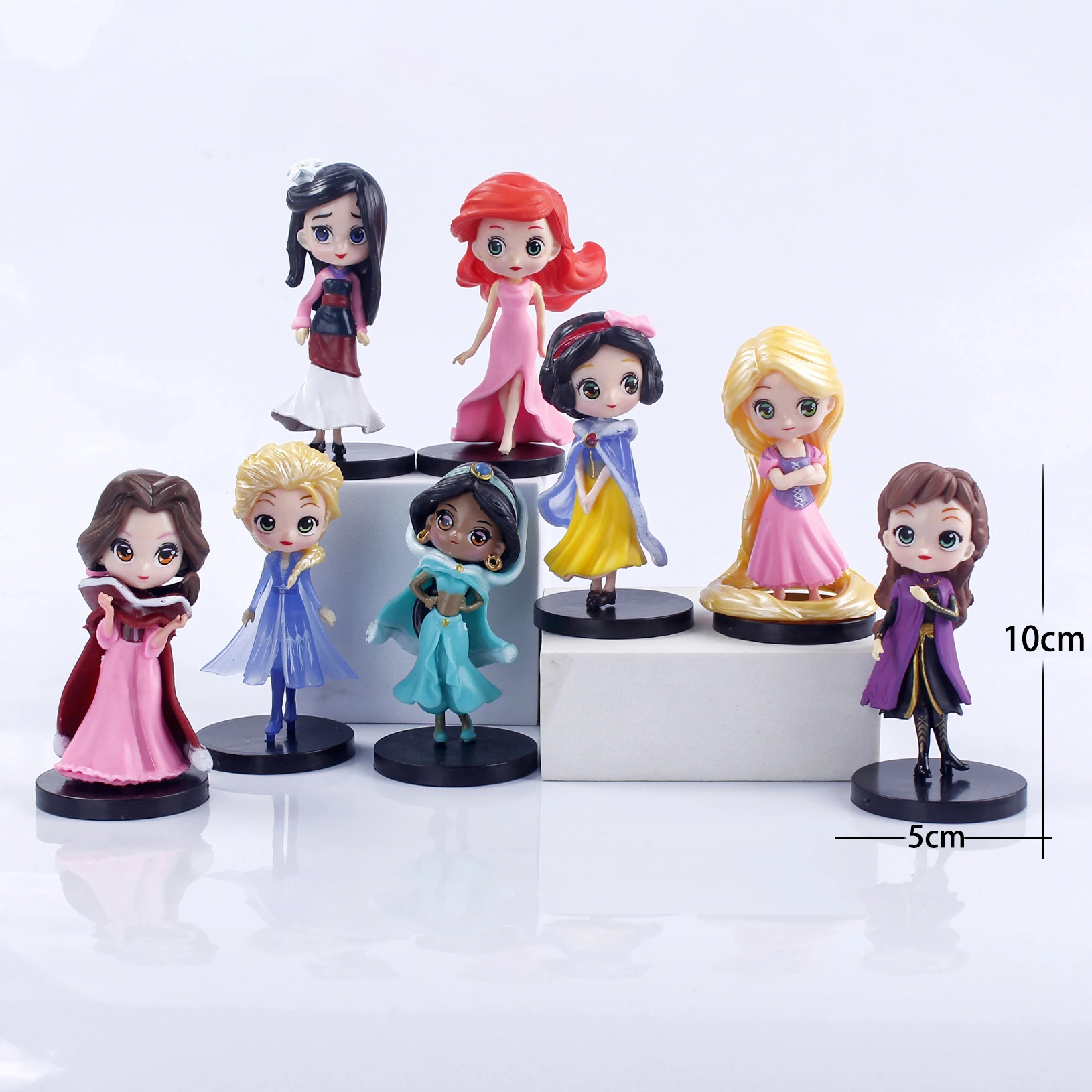 3D Printing PVC Toy Maker Plastic Action Figure Princess Figurine Cartoon Anime Princess Mini Figure Toys