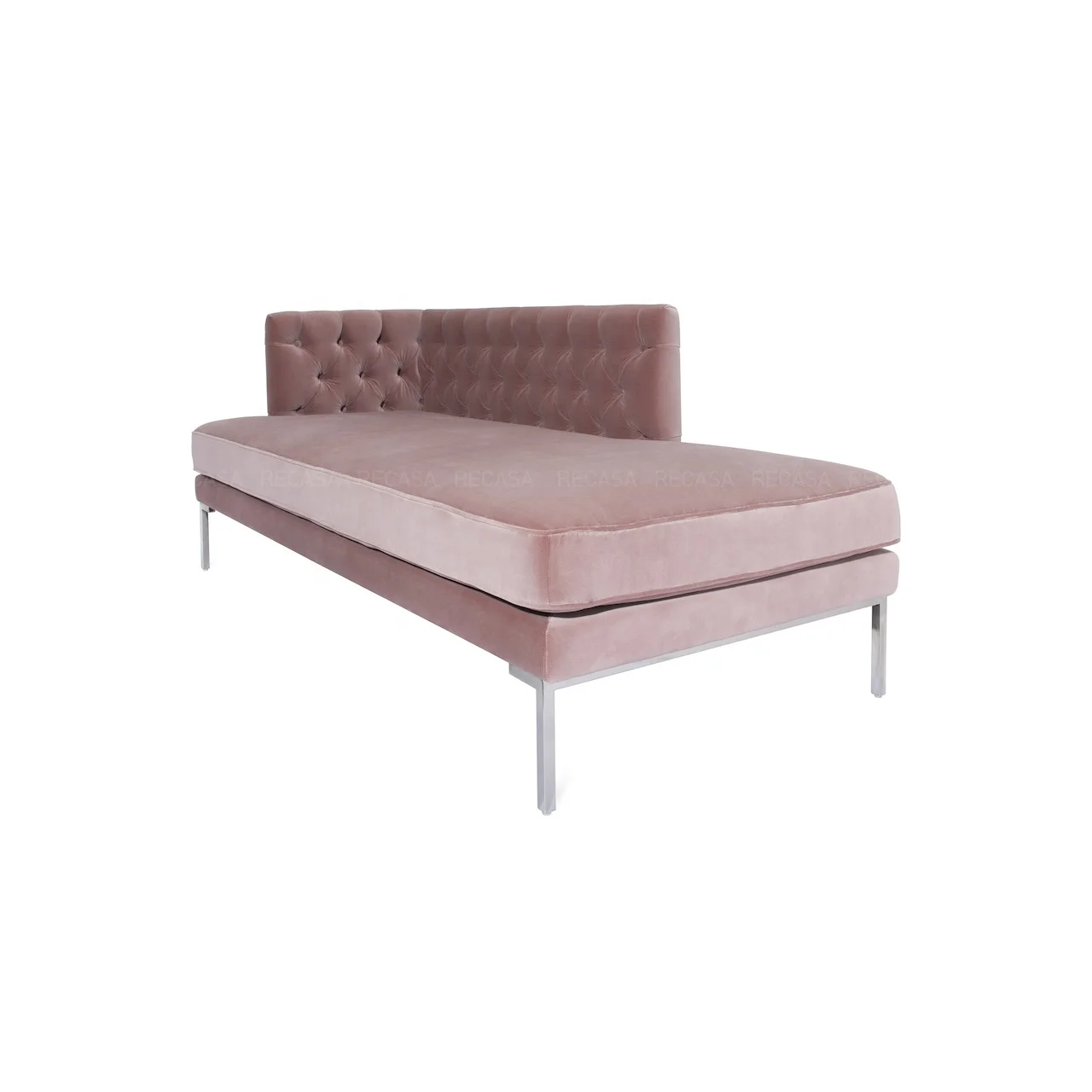 Day Beds Modern Living Room Daybed Sofa Velvet Upholstered Chaise Lounge Bed Bench