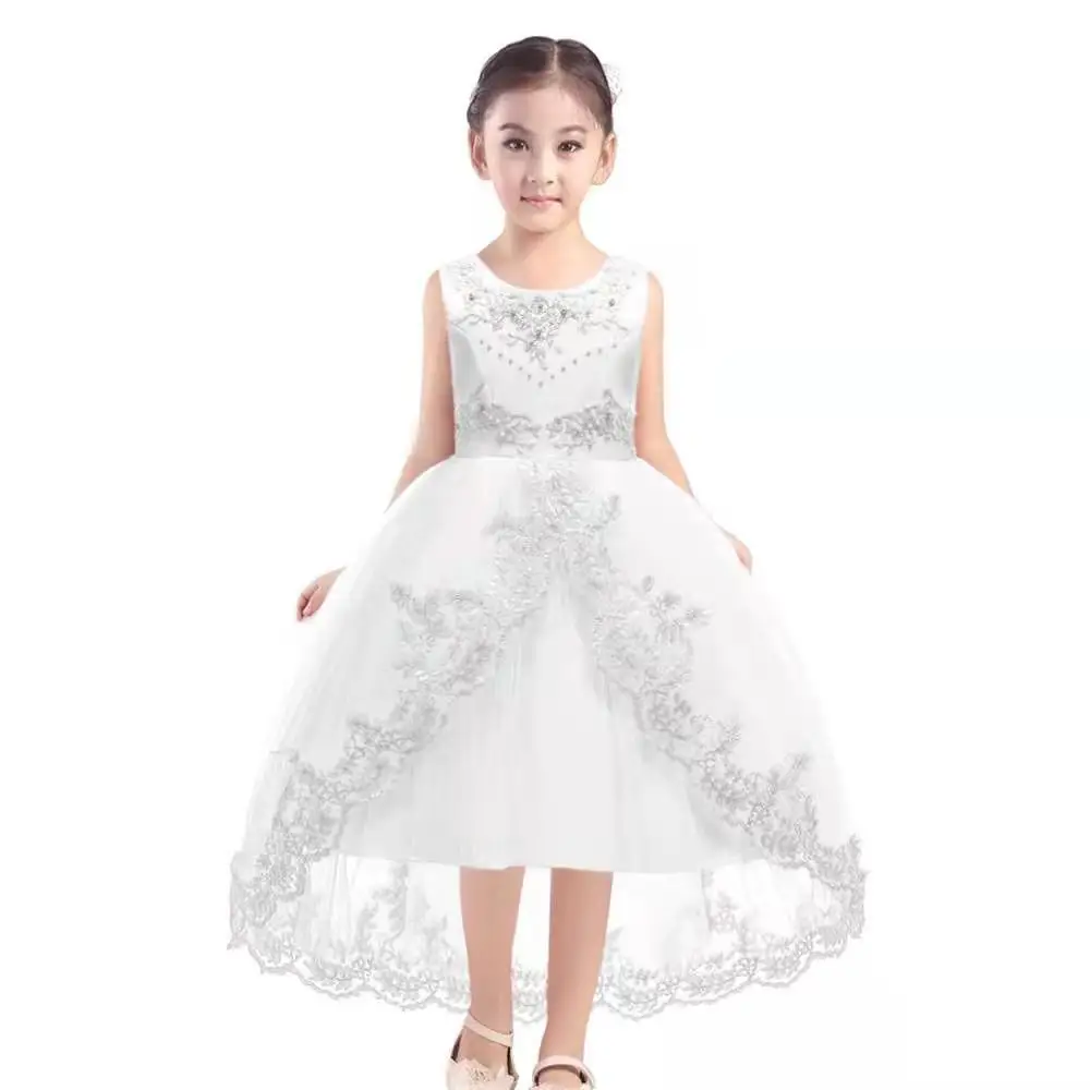 Kids Tutu Birthday Princess Party Dress for Girls Infant Lace Children Bridesmaid Elegant Dress for Girl