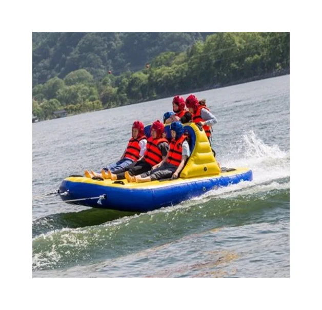 Summer water sport toy towable sofa bandwagon boat UFO inflatable tube for boating
