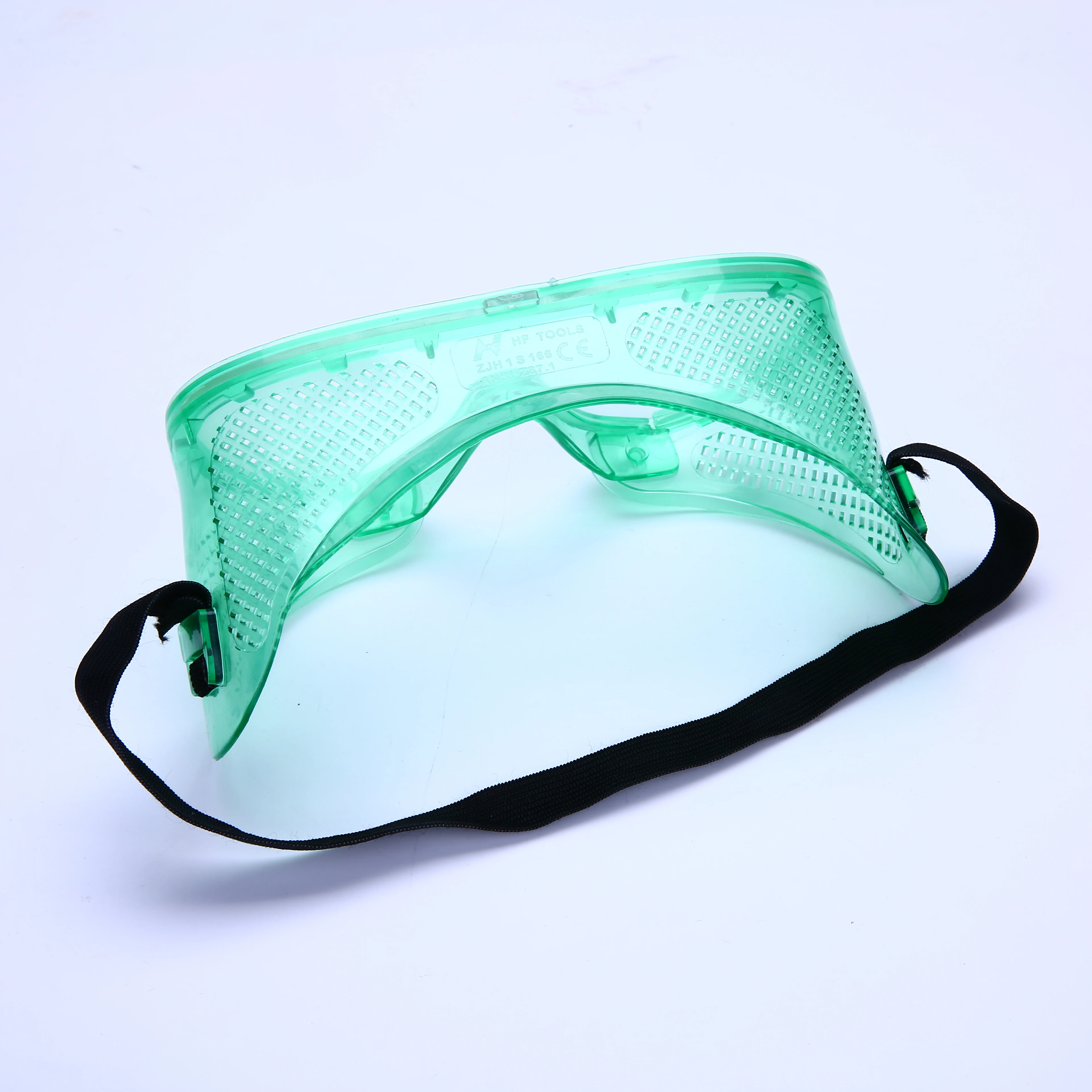High quality green color waterproof safety glasses for