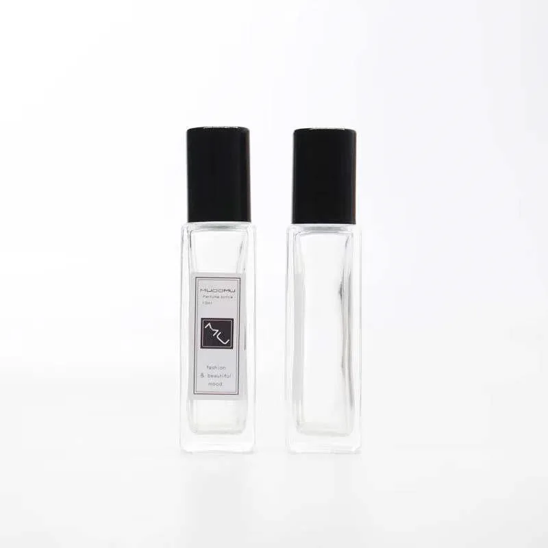 
China Custom Wholesale 10ml 5ml Luxury Empty Perfume Essential Oil Roller Spray Glass Perfume Bottle 