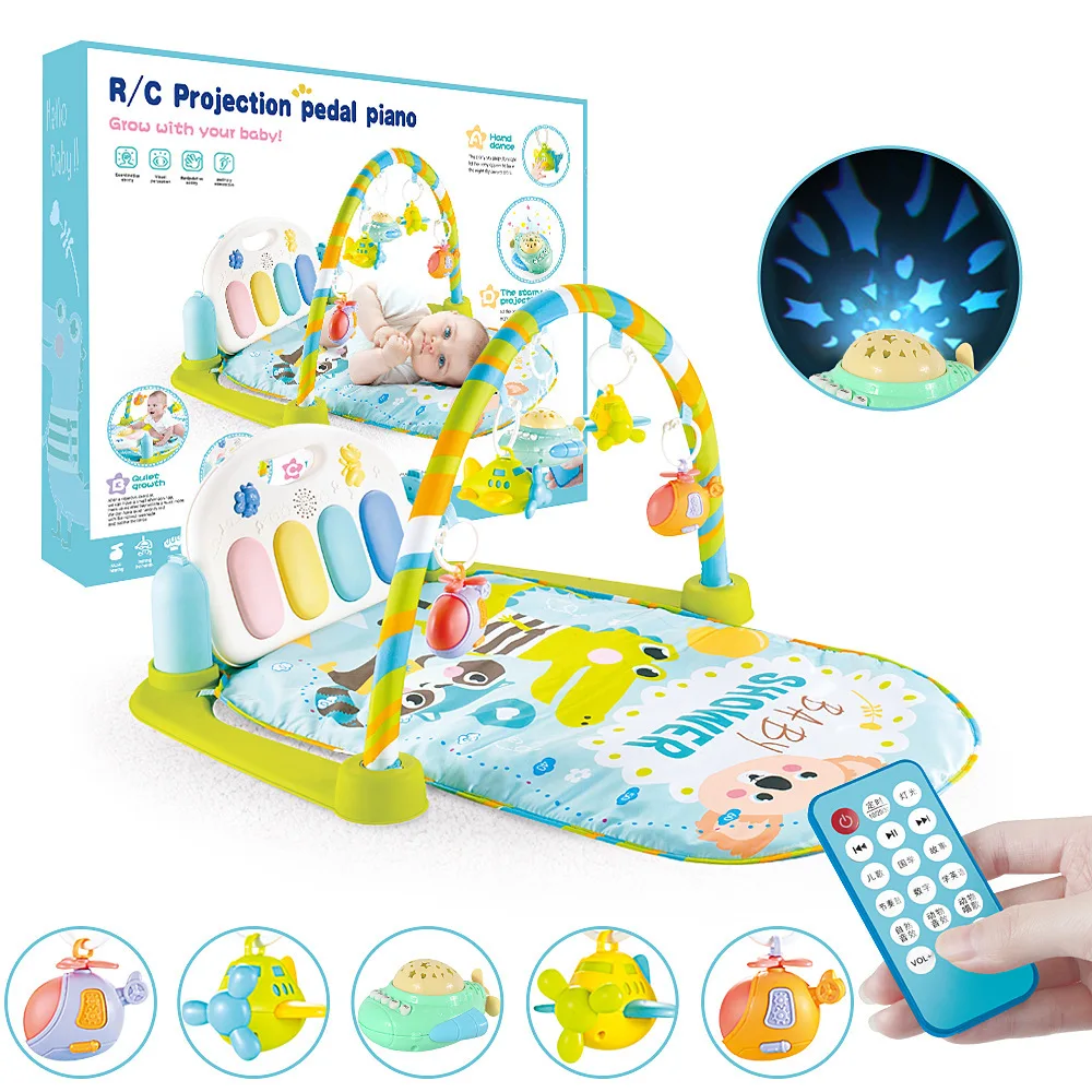 Newest 2023 baby fitness piano OEM/ODM Smart Stages Learning Play Mats with 80 Songs
