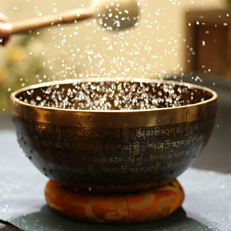 Nepalese handmade wholesale full-scripture singing bowl