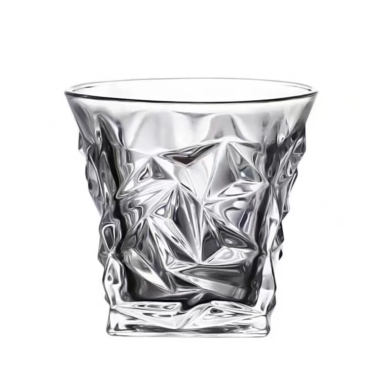 270ML Creative Thick Crystal Whiskey Frost Design Brandy Cup Wineglass Heavy Rock Wineglass Beer Mugs