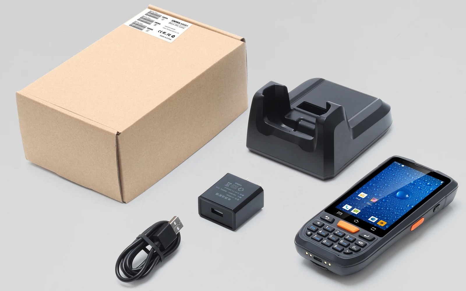  Защищенный ручной сканер штрих-кодов UNIWA HS001 Ip67 NFC/RFID/PSAM/2D на Android 9