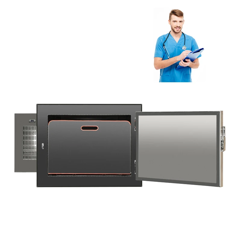 ROUNDFIN mortuary refrigerator car mounted single morgue fridge