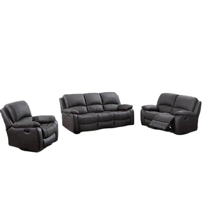 hot sale European style modern sofa set adjustable pedal leather recliner sofa for room