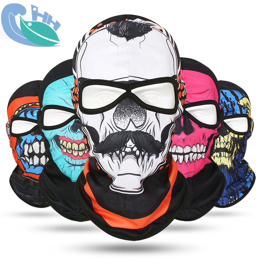 Hot Selling Outdoor Sports Custom Logo Face Mask Knit Full Face Cover Ski Bicycle Cycling Motorcycle Mask Hats Balaclava