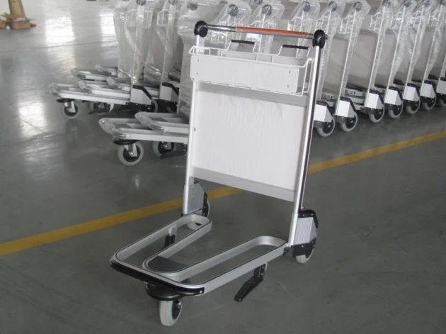 Airport trolley with break Aluminum/stainess steel luggage cart