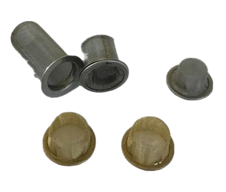 16mm 20mm cone dome smoking stainless steel brass wire mesh filter pipe screens for crystal stone pipes