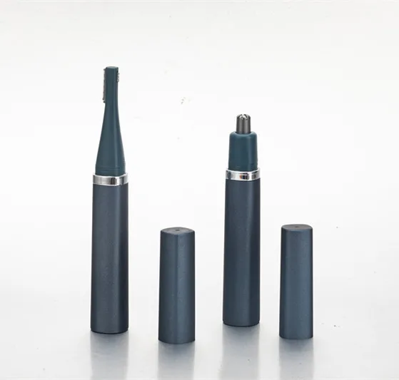 
2020 New Design Battery Operated 2 in 1 Electric Nose Ear Hair Removal Shaver Eyebrow Trimmer 