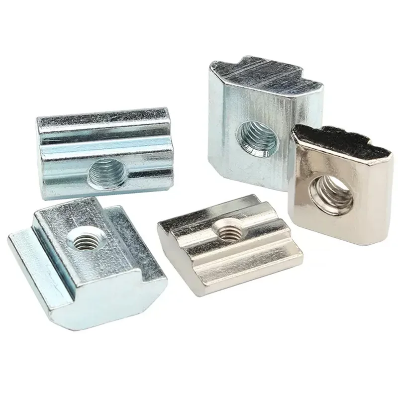 Wholesale M3 M4 M5 M6 M8 T Slot Nut for 2020 3030 4040 4545 5050 Series Aluminum Profile Slot 6mm 8mm 10mm