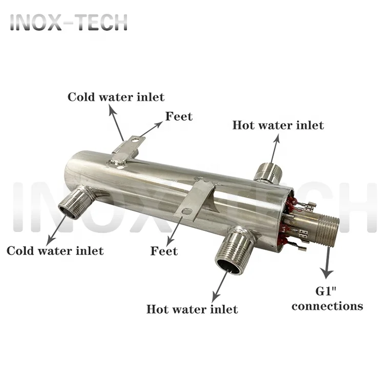 INOX backup water heater for radiator+backup instant water heater 6kw cartridge heater