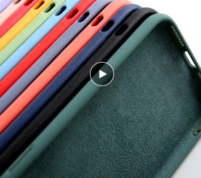 Original Soft Silicone Case For Samsung Galaxy  S8 s8 plus  s9 s9 Plus s10 s10 e s10 plus  s20 s20 ultra note 8 9 10